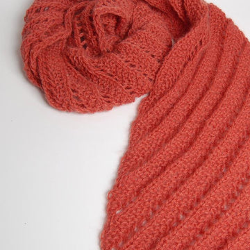 The Ridges - A Scarf with a Simple or Picot Fancy Edging