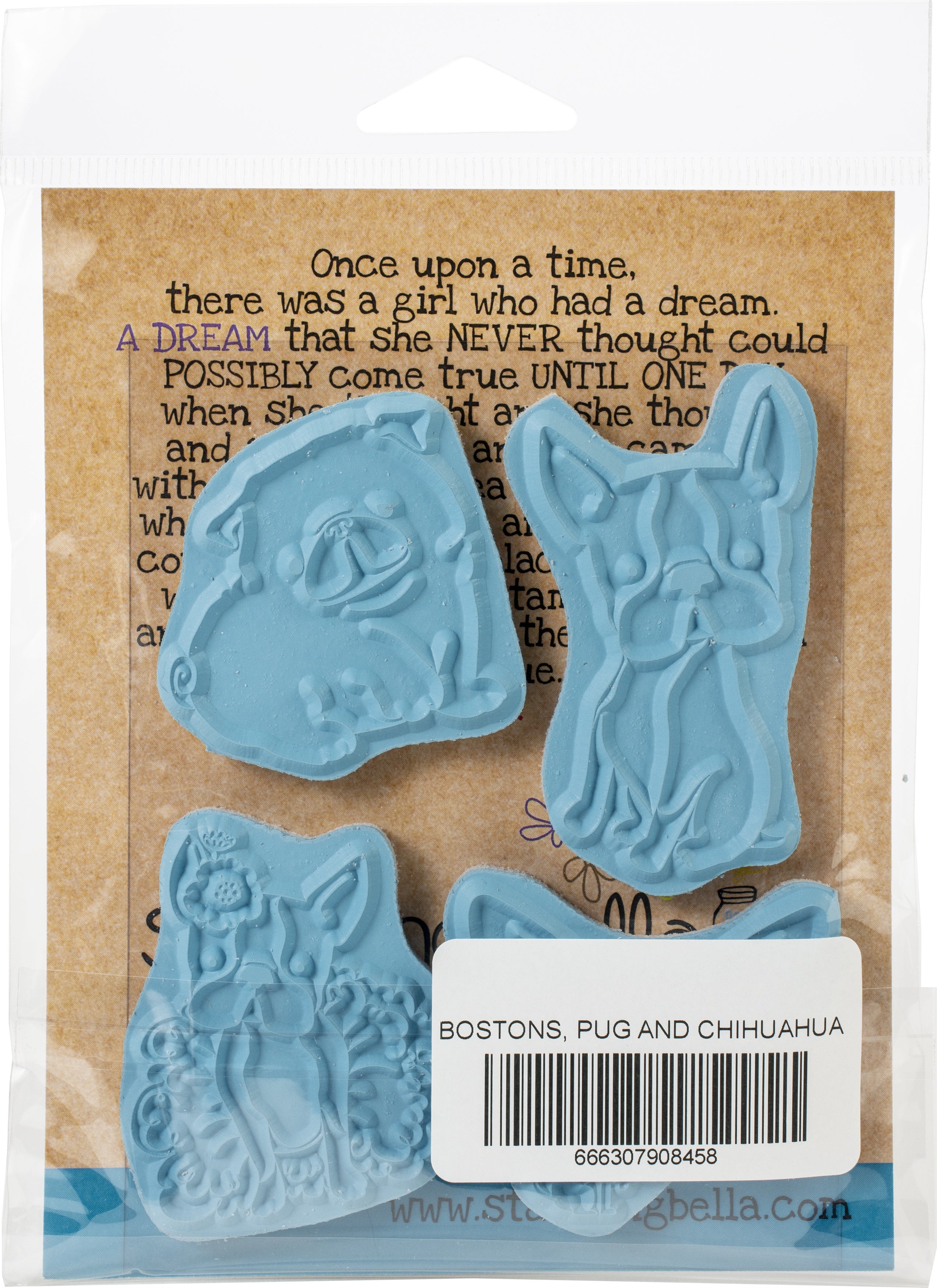 Stamping Bella Cling Stamps - Bostons, Pug & Chihuahua