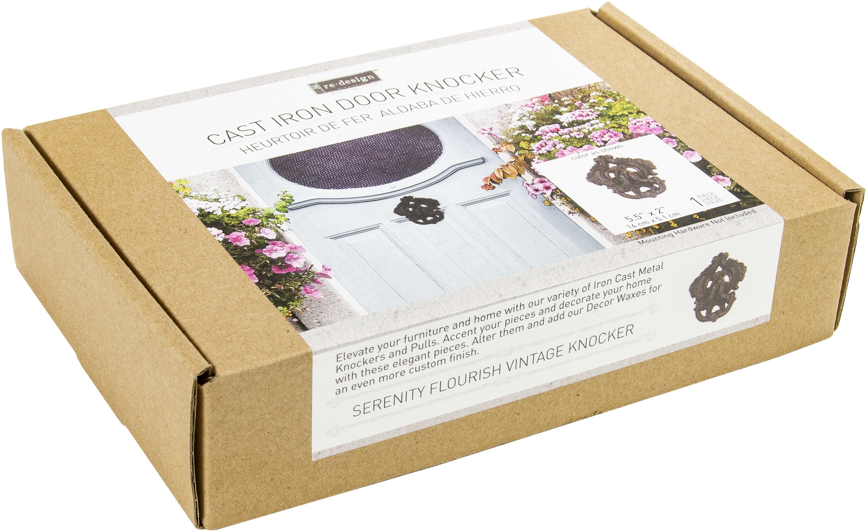 Prima Marketing Re-Design Cast Iron Knocker - Serenity Flourish 5.5"X2"