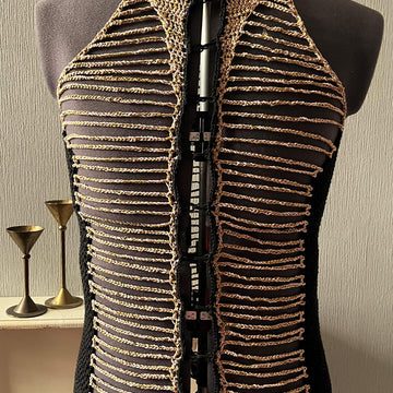 String Halter Neck Top