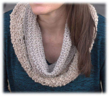 Tuck Stitch Cowl in Plymouth Yarn Arequipa Aventura & Worsted - 3050 - Downloadable PDF