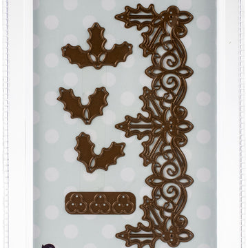 Creative Expressions Festive Craft Dies By Sue Wilson - Holly & Berry Border