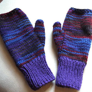 Easy Two-Needle Fingerless Gloves