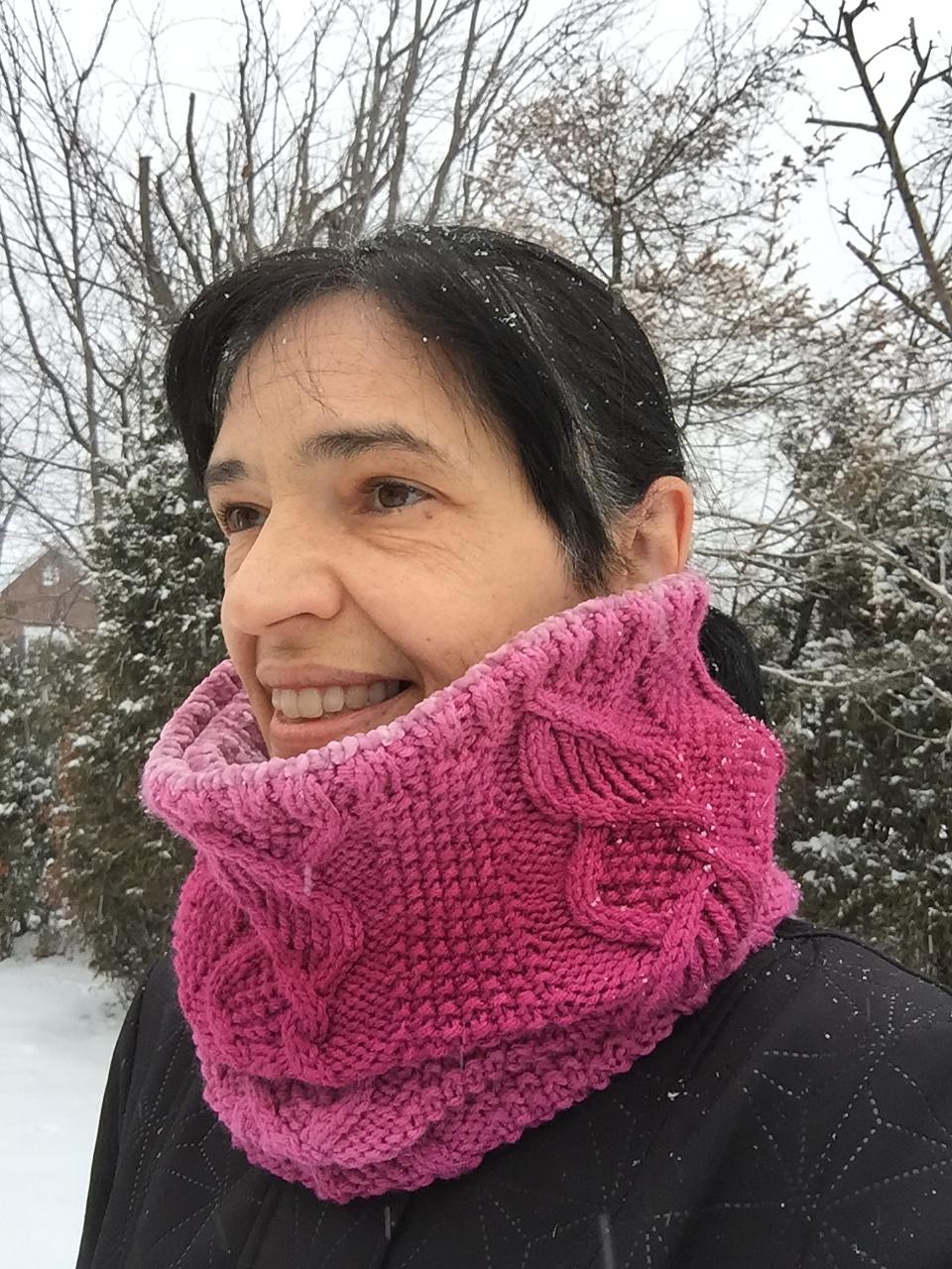 COZY double layered cowl