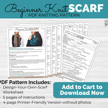 Beginner Knit Scarf
