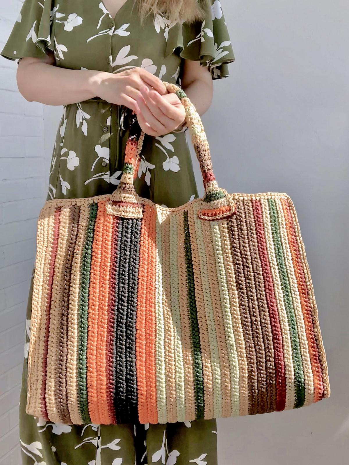 Weekender Striped Bag