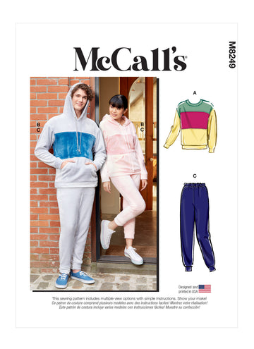 McCall's Unisex Tops and Pants M8249 - Sewing Pattern
