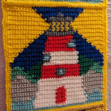 Lighthouse crochet tapestry charts