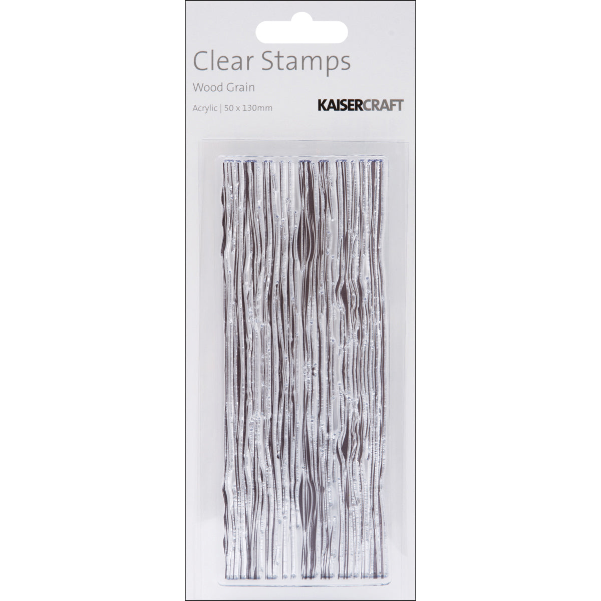 Kaisercraft Texture Clear Stamps 2"X5" - Wood Grain