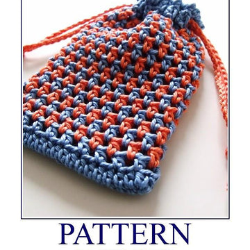 Crochet Gift Bag CHECKS