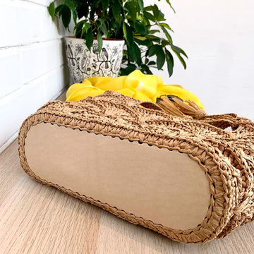Crochet Raffia Tote Bag Pattern: Beach Shell Bag