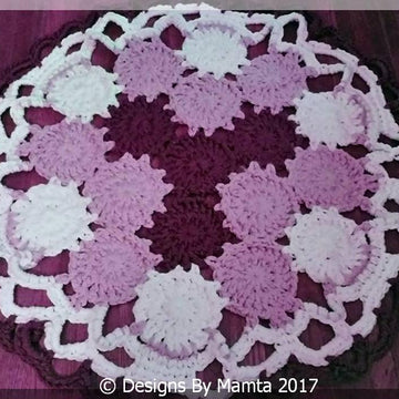 Crochet Doily Rug Pattern Earth Mandala
