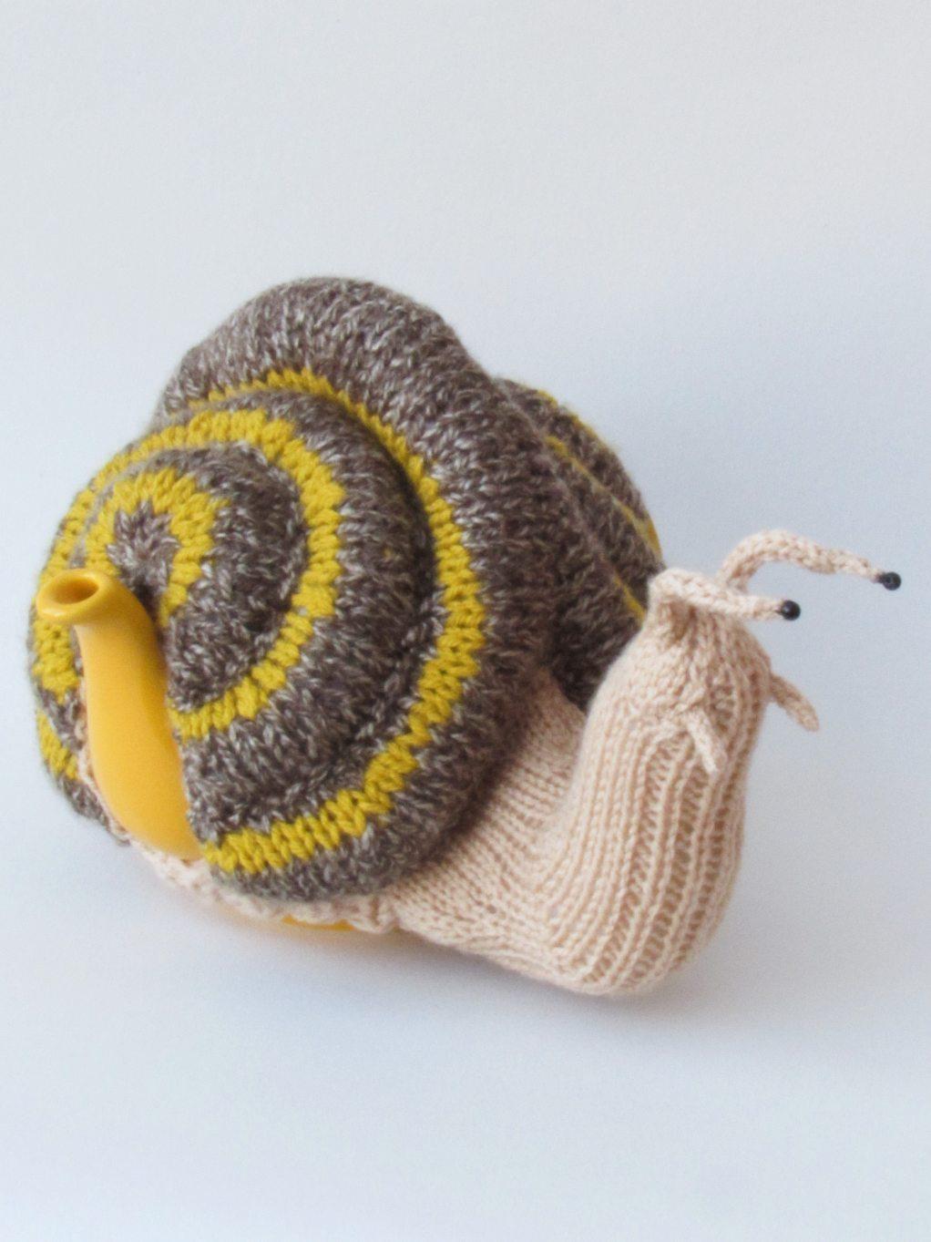 Garden Snail Tea Cosy Knitting Pattern