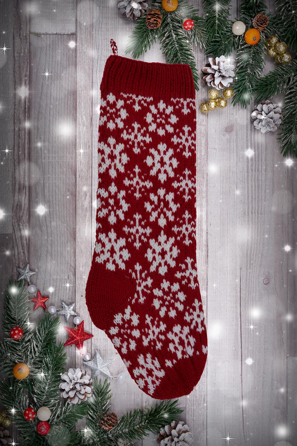 Snowflake Flower Stocking