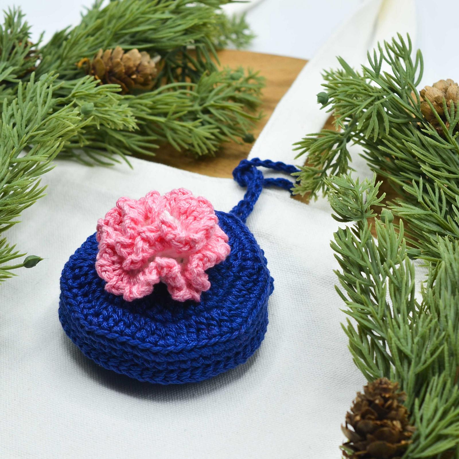 Carnation Pouch Bag Charm