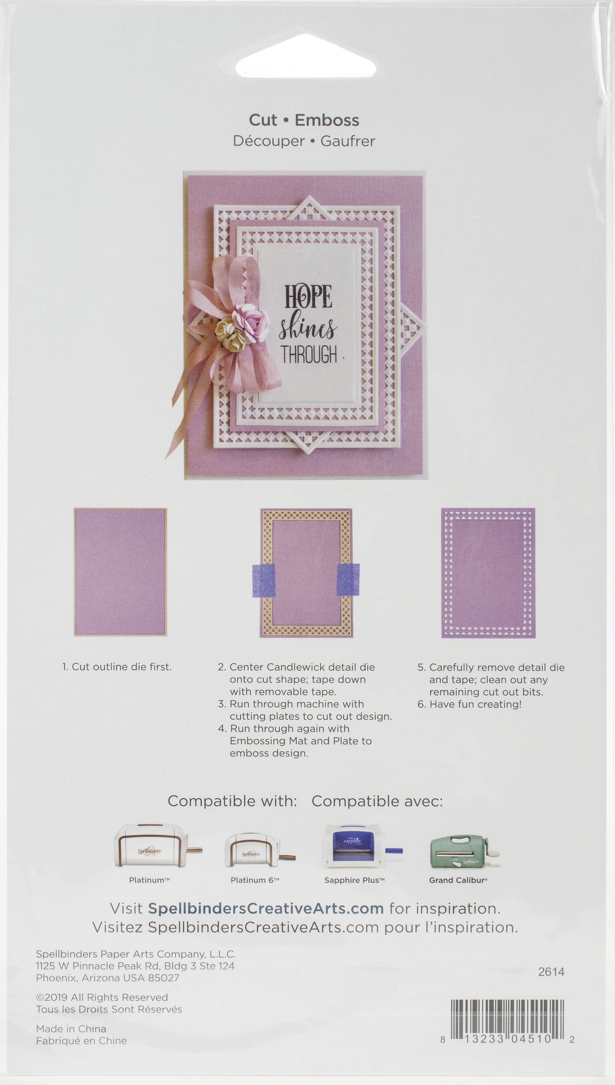Spellbinders Nestabilities Dies By Becca Feeken - Candlewick Classics Rectangles