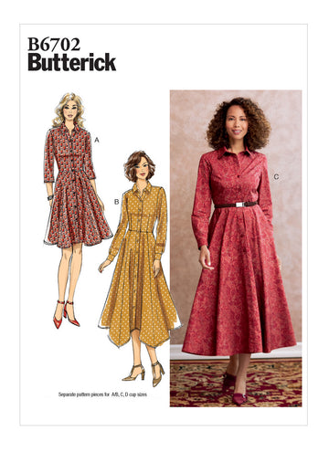 Butterick Misses' Dress B6702 - Sewing Pattern