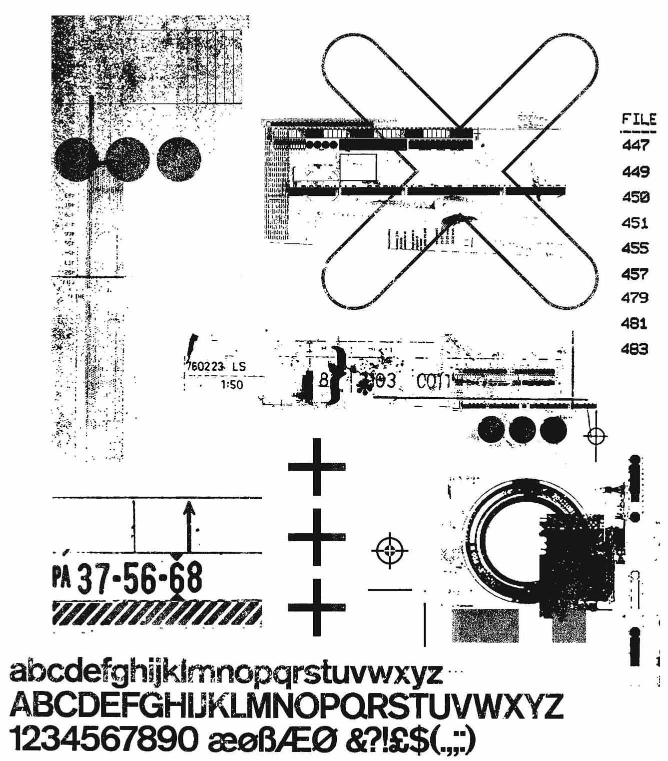 Stampers Anonymous Tim Holtz Cling Stamps 7"X8.5" - Glitch 2