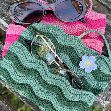 Wavy Chevron Glasses Case