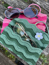 Wavy Chevron Glasses Case