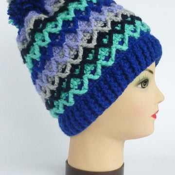 Crochet Aran Baby Beanie Hat