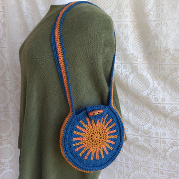 Sunburst Round Tote Bag