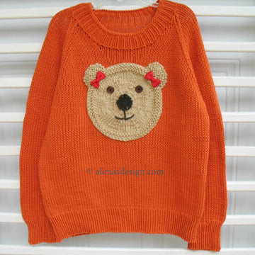 Bear Pom-Pom Pullover