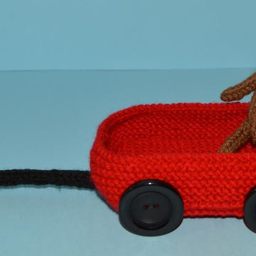 Tessa Teddy With Little Red Wagon