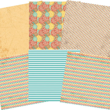 Ciao Bella Double-Sided Paper Pack 90lb 6"X6" 24/Pkg - Summer Tales, 12 Designs/2 Each