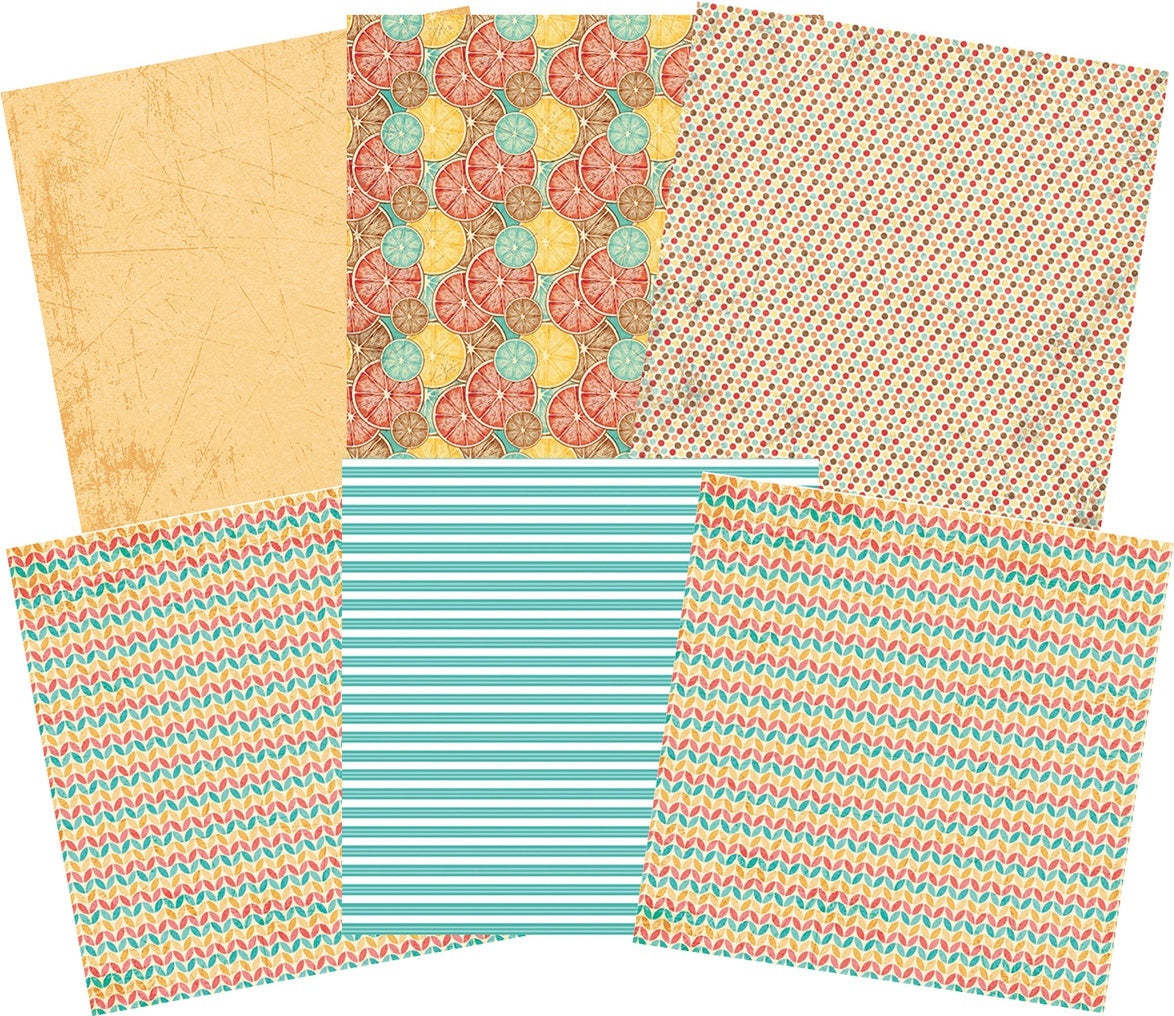 Ciao Bella Double-Sided Paper Pack 90lb 6"X6" 24/Pkg - Summer Tales, 12 Designs/2 Each
