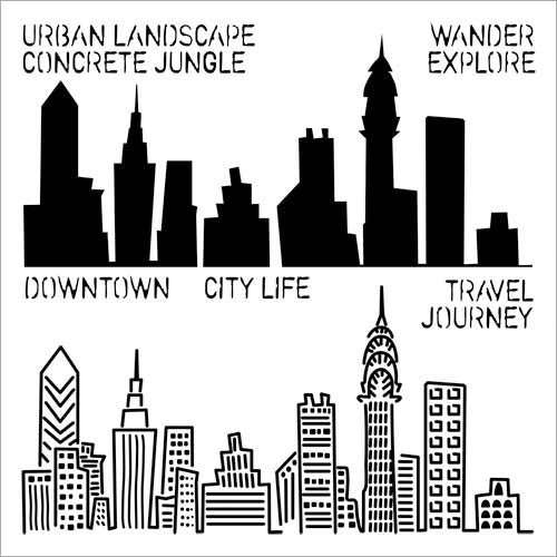 The Crafter's Workshop Crafter's Workshop Template 6"X6" - Urban Landscape