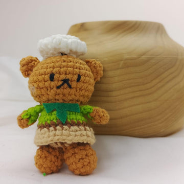 Mini Boris Bear Keychain Crochet Pattern| Amigurumi Bear| Beginner Crochet PDF| Cute Animal Keychain