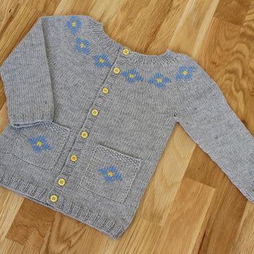 Forget me not cardigan