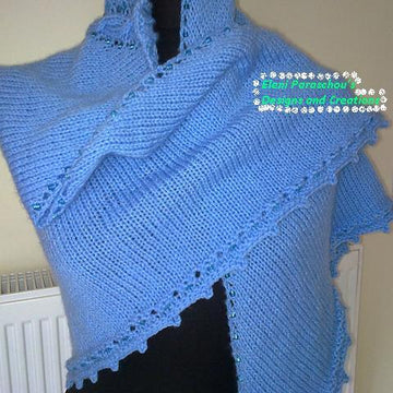 Whispering sea shawl