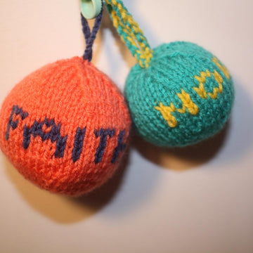 Christmas Baubles-Knit Flat
