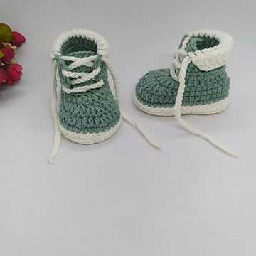Work Boots Baby Booties