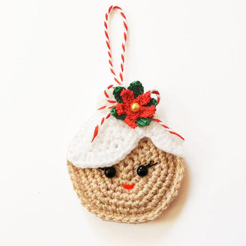 Christmas Tree Ornament Crochet Pattern - Santa, Mrs Claus, Reindeer, Elf & Pudding Holiday Decoration