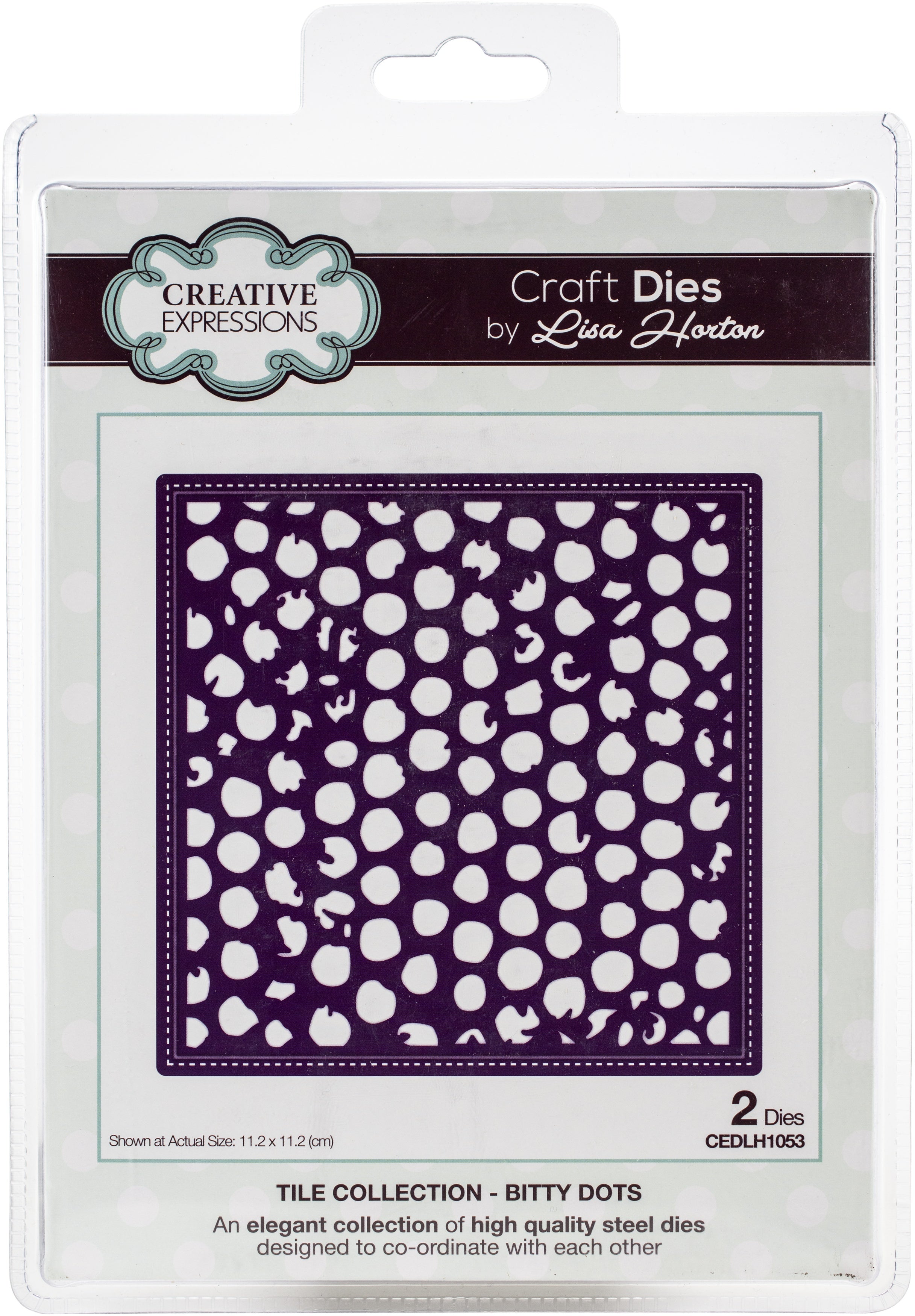 Creative Expressions Tile Craft Dies By Lisa Horton - Bitty Dots