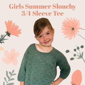 2316 Girls Slouchy 3/4 Sleeve Tee