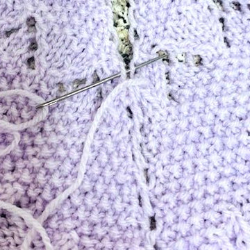 ALEXANDRA baby blanket knitting pattern