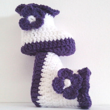 Flowers Baby Booties