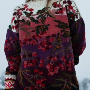 Rowanberry Sweater in Novita Nalle and Nordic Wool - Downloadable PDF