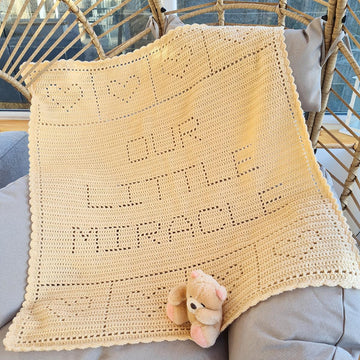 Our Little Miracle Filet Blanket