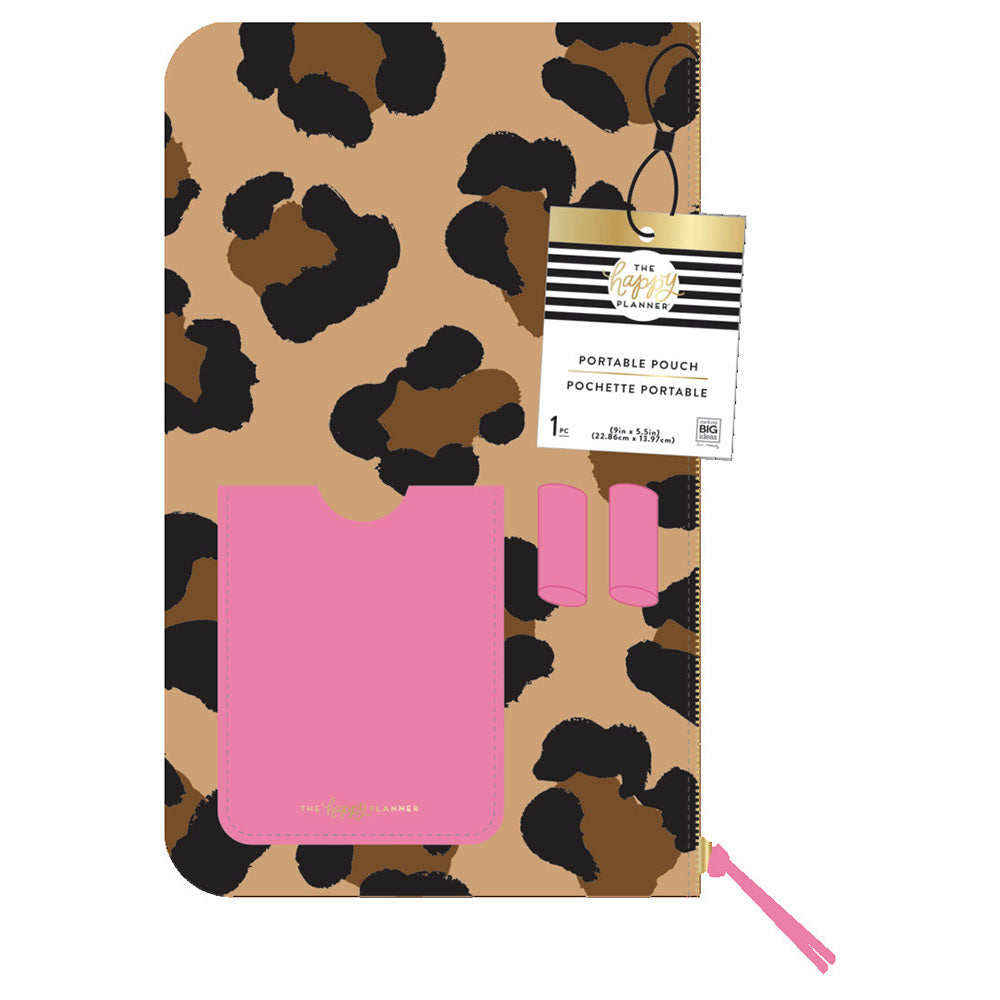 The Happy Planner Leopard Pouch With Pen Loop