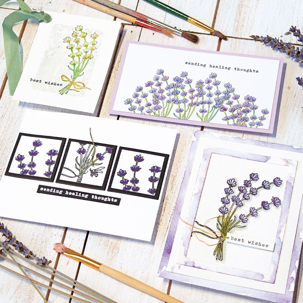 Hero Arts Mounted Rubber Stamp - Lavender Bunch