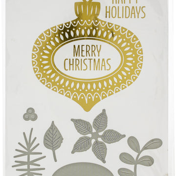 Spellbinders Glimmer Hot Foil Plate - Poinsettia Ornament