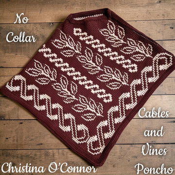 Flowing Cables and Vines Poncho