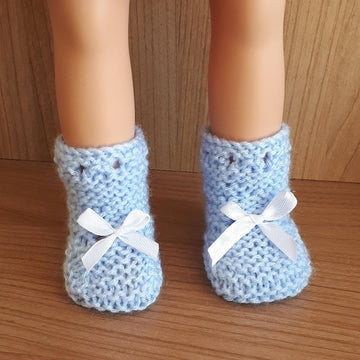 Baby Blue Bootees