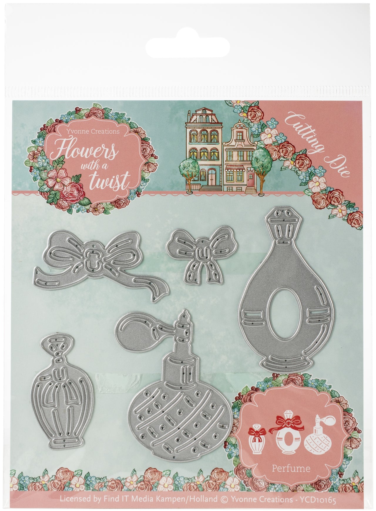Find It Trading Yvonne Creations Die - Perfume, Flowers With A Twist