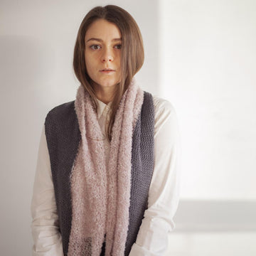Two part scarf - Women's long scarf + VIDEO